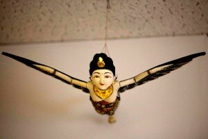 hanging ornament of an Asian woman with wings